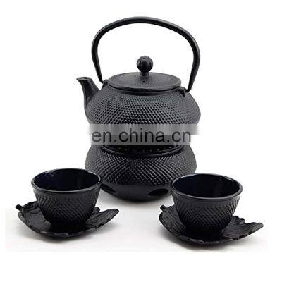 Black Painting Cast Iron Teapot With Heater, Teapot Heater photo-3