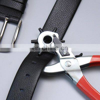 Leather Belt Hole Punch Plier Eyelet Puncher Revolve Sewing Machine Bag Setter Multi-function punch tool