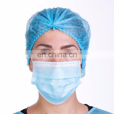 Disposable Non Woven PP Head Hair Cover Strip Mob Clip Surgical Doctor Nurse Bouffant Cap photo-3