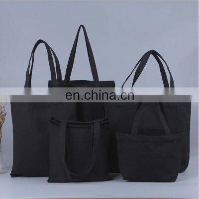 Promotional Casual Style Custom Logo Printed Organic Calico Cotton Bulk Single Shoulder With Handle Shopping Canvas Tote Bag photo-4