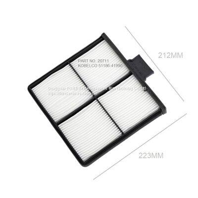 51186-41990 87529500 YN50V01015P3P Cabin Air Filter for Kobelco SK200-5 SK200-6