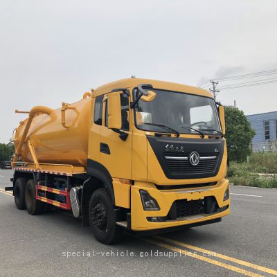 Powerful Dongfeng Tianlong Sewage Suction Vehicle for Industrial Waste Removal