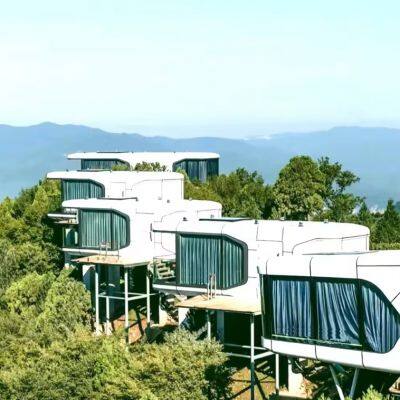 Custom Space Capsule Container House Prefab Capsule House Capsule House Hotel