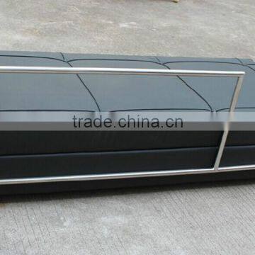 Replica European Famous Design Stainless Steel Comfortable Italian Genuine Leather Black Color Eileen Gray Daybed photo-2
