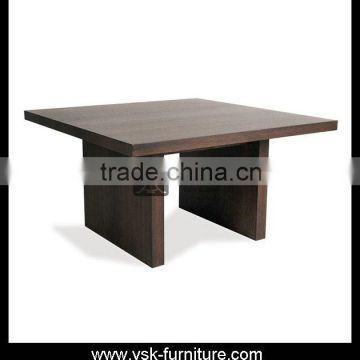 DT-008 Restaurant Furniture Square Wood Dining Table For 4 Peoples