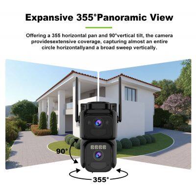 Outdoor Solar Network Camera WiFi 2MP 3MP 4 MP 6MP Ptz 4g Sim Card 360 IP Wireless Security Camera AI Camera