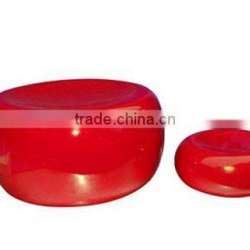 High quality best selling red color spun bamboo stool from Vietnam