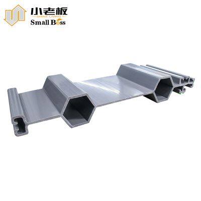 Gray Hollow Hexagonal PVC Sheet Pile - Lightweight for Flood Control & Engineering Projects