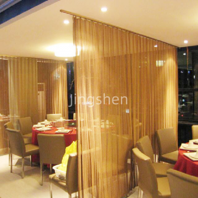 Decorative Metal Mesh Curtains, Woven Metal Flexible Mesh Curtains, Indoor Ceiling Curtains photo-2