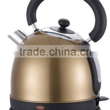 1.8L Metallic spray colour Electric kettle with boil dry protection and 360 degree rotation for home use