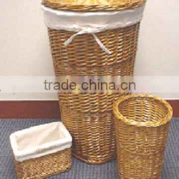 split willow hamper&basket with liner