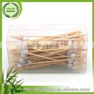 2016 Cheaper best Choice cocktail bamboo tape skewer pick stick