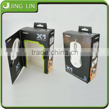 Direct factory logo printed mouse box with PVC window