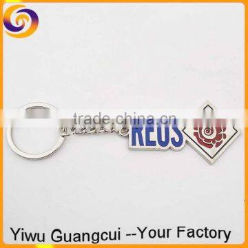 Reus city journey zinc alloy metal key ring keychain