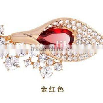 Wholesale calla full rhinestone diamond crystal gem brooch