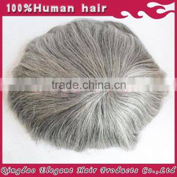China wholesale websites unprocessed indian virgin hair mens toupees grey hair