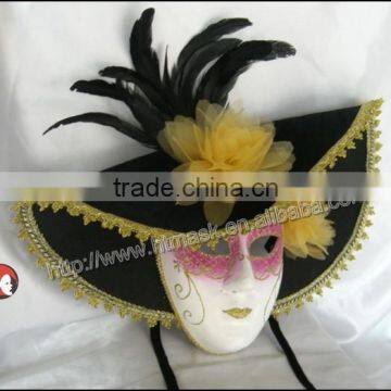 Clown Ceramic Hand Painted Face Mask Wall Hanging photo-2