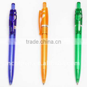 Promotional high quality plastic ballpoint pen with logo for hotel items (va23-64)