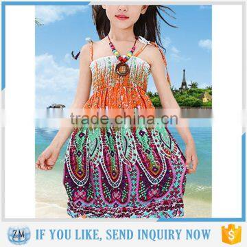 Fancy colour baby dresses girls without dress with high quality