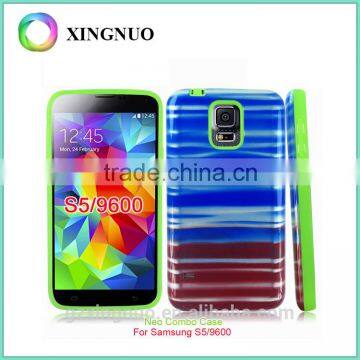 custom color printing printed shockproof hard phone case for Samsung S5 I9600