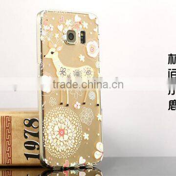 Delicate Transparent Slim Painting Phone Case , Painted Cartoon Silica Gel Waterproof Phone Case for Samsung