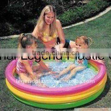 inflatable 3 rings swimming pool,colorful swimming pool