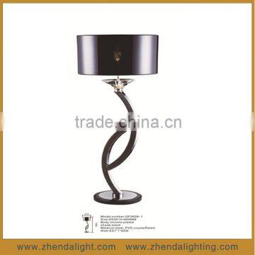 fancy design black color crooked frame floor lamp