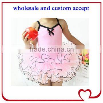 New coming white dance dresses children fluffy tulle girls ballet tutu sleeveless bow trainning costume kids