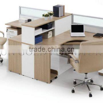 Cheap Oak Color Modern Office Counter Table Design Workstation(SZ-WS599)