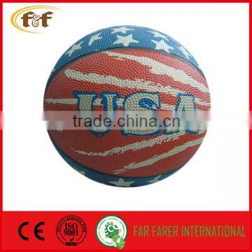 7# Promotional Printing USA rubber basket ball