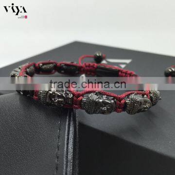 thailand laughing buddha beads bracelet alloy handmand knot weave craft products mix pcs accept paypal