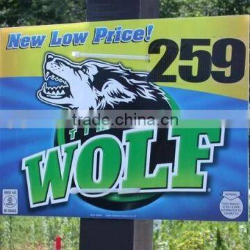 pp corrugated sheet sign