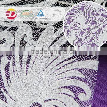 factory cheap high quality cotton bridal veil tulle lace fabric new sample for wedding dress