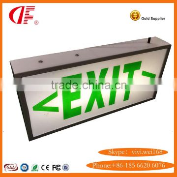 LED Exit Light Box, 5W Emergency Exit Sign, Evacuation Indicating lamps box with 3 years warranty