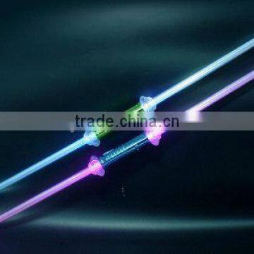 2015 Newest 6 LED Electroplating Double End Flashing Sword for Kids