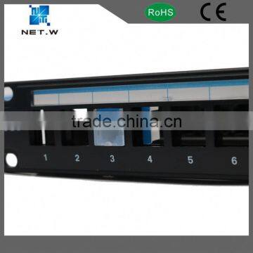 Cat6a Utp Snap-In Unshielded Black Patch Panel photo-2