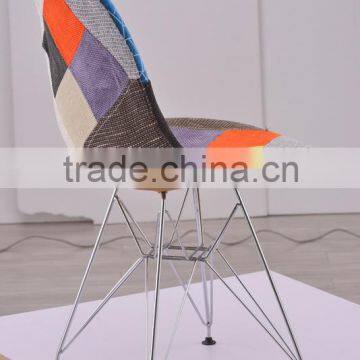 Fashional Living Room Emes Patchwork PP Frame DSR Eiffel Chair photo-3