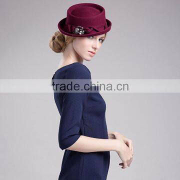 Ladies Fashion Pork Pie ShenZhen Hat photo-4
