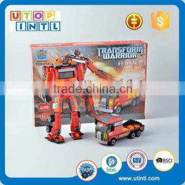 High quality plastic 2 in 1 DIY building block robot DIY building block toy                        
                                                                                Supplier's Choice