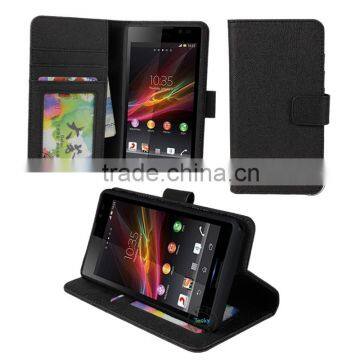 Magnet Wallet Leather Case For Sony Xperia E3 D2206 D2202 D2203 Flip Case Card Slot