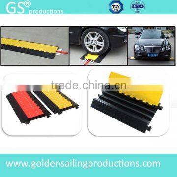 Yellow 5 channel cable protector, cable crossover, cable ramp