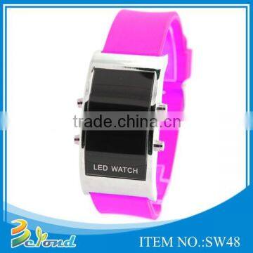 Hot selling popular customized silicone strap watch