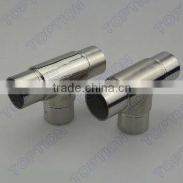 Stainless Steel Handrail Tube Connector 180 Degree 3 Way Tee