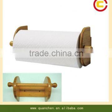 Bamboo Paper Towel Holder Wall Mount