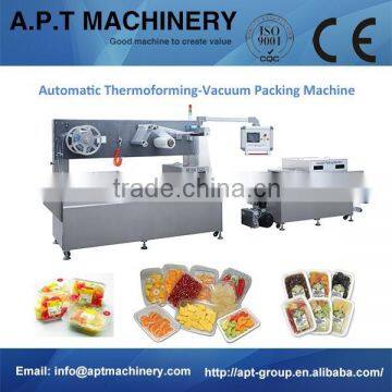 Automatic Fruit Vacuum Packaging Machine in Tray Packaging with Rigid Film