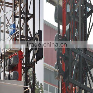 Construction Elevator With Safety Device