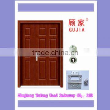 MDF wooden double interior door