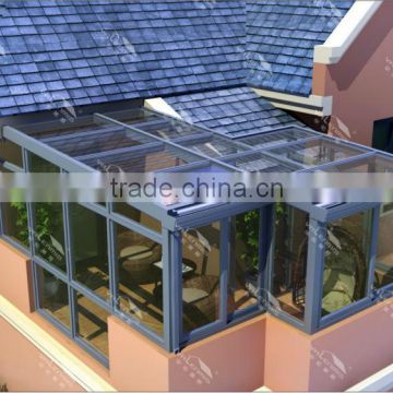 Energy Saving Balcony Glass Aluminum Sunrooms/glass room/sunshine room