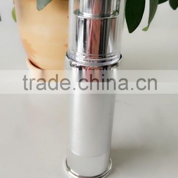 high quality 15ML/20ML/30ML silvery colored plastic airless pump bottles MM207