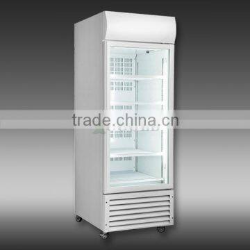 300 - 1400 LITERS HOT SALES SINGLE GLASS DOOR DISPLAY DRINK COOLER